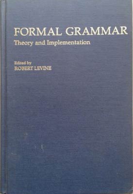 Immagine del venditore per Formal Grammar: Theory and Implementation venduto da SEATE BOOKS