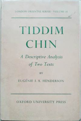 Seller image for Tiddim Chin. A Descriptive Analysis of Two Texts for sale by SEATE BOOKS