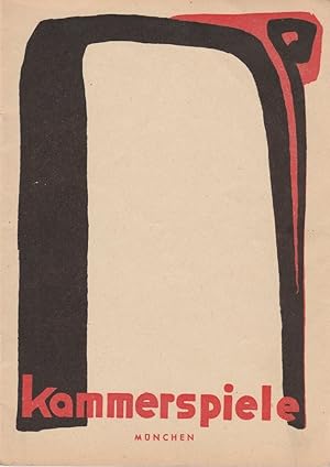 Bild des Verkufers fr Programmheft Kammerspiele Mnchen Spielzeit 1950 / 51 Heft 1 zum Verkauf von Programmhefte24 Schauspiel und Musiktheater der letzten 150 Jahre