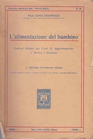 Seller image for L'alimentazione del bambino for sale by librisaggi