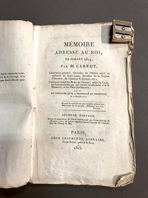 Imagen del vendedor de Mmoire adress au roi en juillet 1814. Seconde dition. a la venta por Librairie Devaux