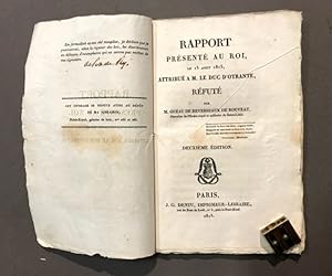 Rapport présenté au Roi, le 15 août 1815, attribué à M. le duc d'Otrante, réfuté par M. Guéau de ...
