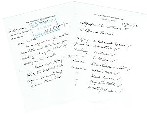 Bild des Verkufers fr 7 Briefe (davon 6 ms. und 6 mit eigenh. Unterschrift). zum Verkauf von Kotte Autographs GmbH