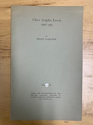 Clive Staples Lewis 1898-1963