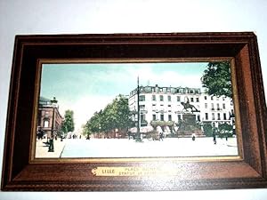 Bild des Verkufers fr Carte Postale Ancienne - Lille. Place Richeb. Statue de Faidherbe. zum Verkauf von JOIE DE LIRE