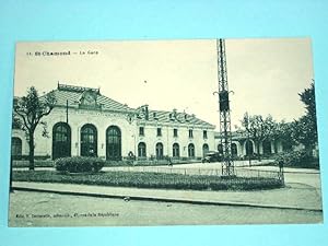 Bild des Verkufers fr Carte Postale Ancienne - 14 - ST - CHAMOND - La Gare. zum Verkauf von JOIE DE LIRE