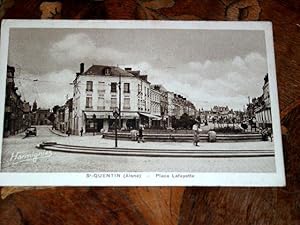Bild des Verkufers fr Carte Postale Ancienne - SAINT QUENTIN (Aisne). Place Lafayette. zum Verkauf von JOIE DE LIRE