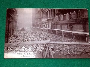 Bild des Verkufers fr Carte Postale Ancienne - PARIS - LA GRANDE CRUE DE LA SEINE (Janvier 1910). Rue du Bac. Le 3 Janvier 1910. zum Verkauf von JOIE DE LIRE