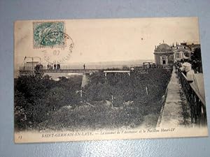 Bild des Verkufers fr Carte Postale Ancienne - 15 - SAINT GERMAIN EN LAYE. Le sommet de l'Ascenseur et le Pavillon Henri IV. zum Verkauf von JOIE DE LIRE