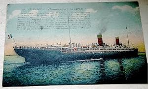 Bild des Verkufers fr Carte Postale Ancienne - LE HAVRE - Le Transatlantique "La Savoie". zum Verkauf von JOIE DE LIRE