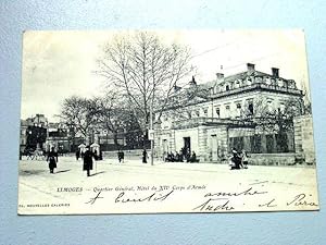 Bild des Verkufers fr Carte Postale Ancienne - LIMOGES - STATUE DE GAY LUSSAC . Place de la Justice. zum Verkauf von JOIE DE LIRE