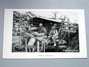 Image du vendeur pour Carte postale ancienne Guerre de 14-18 - Poste d'Ecoute mis en vente par JOIE DE LIRE