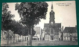 Bild des Verkufers fr Carte Postale Ancienne - MONTOIRE SUR LOIR. Place de l'Eglise. zum Verkauf von JOIE DE LIRE