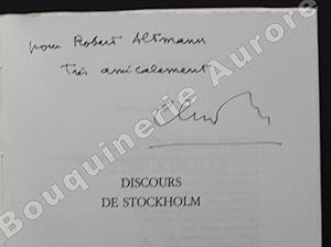 Image du vendeur pour Discours de Stockholm. mis en vente par Bouquinerie Aurore (SLAM-ILAB)