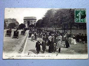 Bild des Verkufers fr Carte Postale Ancienne - 297 - Paris - L'Avenue du Bois de Boulogne. LL. zum Verkauf von JOIE DE LIRE