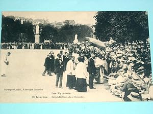 Bild des Verkufers fr Carte Postale Ancienne - 89 - LOURDES - Bndiction des Malades. zum Verkauf von JOIE DE LIRE