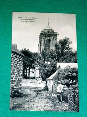 Image du vendeur pour Carte Postale Ancienne - 7069 - La Tour de l'Eglise de Saint-Tugen prs et par Audierne. mis en vente par JOIE DE LIRE