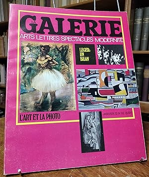 GALERIE (LA), arts, lettres, spectacles, modernité, DirecteurA.Parinaud. n°112. L'art et la photo.