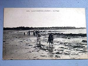 Image du vendeur pour Carte Postale Ancienne - 296 - SAINT-BERVIN-L'OCEAN - La plage. mis en vente par JOIE DE LIRE