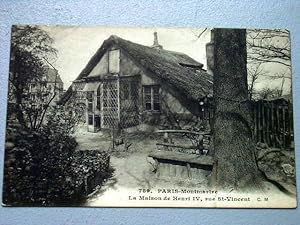 Bild des Verkufers fr Carte Postale Ancienne - 789 - PARIS - Montmartre. La Maison de Henri IV, rue St-Vincent. zum Verkauf von JOIE DE LIRE