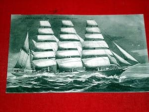 Imagen del vendedor de Carte Postale Ancienne - 177 - CHERBOURG - Quatre ma^ts toutes voiles dehors. a la venta por JOIE DE LIRE