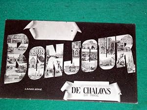Bild des Verkufers fr Carte Postale Ancienne - BONJOUR de CHALONS sur Marne. zum Verkauf von JOIE DE LIRE