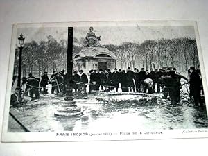 Image du vendeur pour Carte Postale Ancienne - PARIS INONDE (Janvier 1910). Place de la Concorde. (Collection Taride). mis en vente par JOIE DE LIRE