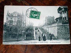 Bild des Verkufers fr Carte Postale Ancienne - 6 - Les Cteaux de Saint-Cloud. Le Grand Escalier. zum Verkauf von JOIE DE LIRE