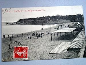 Bild des Verkufers fr Carte Postale Ancienne - FOURAS - La Plage et le bois vert. N.G. zum Verkauf von JOIE DE LIRE