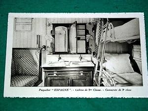 Imagen del vendedor de Carte Postale Ancienne - PAQUEBOT "ESPAGNE". Cabine de 2me Classe. a la venta por JOIE DE LIRE