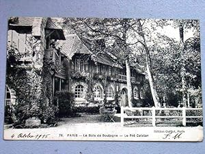 Bild des Verkufers fr Carte Postale Ancienne - 76 - PARIS - Le Bois de Boulogne. Le Pr Catelan. zum Verkauf von JOIE DE LIRE