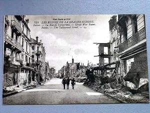 Bild des Verkufers fr Carte Postale Ancienne - 558 - LES RUINES DE LA GRANDE GUERRE. Reims. La Rue de Taylleyrand. zum Verkauf von JOIE DE LIRE