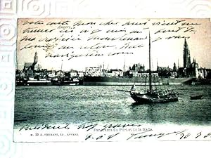 Image du vendeur pour Carte Postale Ancienne - ANVERS - Panorama du Port et de la Rade. mis en vente par JOIE DE LIRE