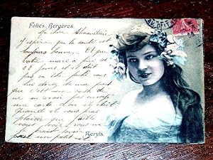 Carte postale ancienne colorisée de BERYLS. Folies Bergères.