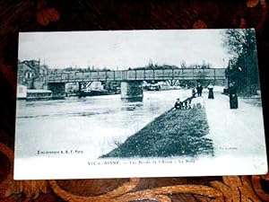 Bild des Verkufers fr Carte Postale Ancienne - VIC-sur-AISNE - Les Bords de l'Aisne - le Pont zum Verkauf von JOIE DE LIRE