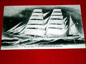 Imagen del vendedor de Carte Postale Ancienne - 30 - En Mer. Trois-Mats au plus prs par belle Brise. a la venta por JOIE DE LIRE