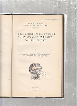 Image du vendeur pour The Physiography of the Rio Grande Valley New Mexico in Relation to Pueblo Culture mis en vente par Old Book Shop of Bordentown (ABAA, ILAB)