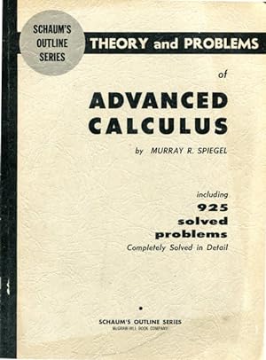 Image du vendeur pour Advanced Calculus : Theory And Problems. Schaum's Outline Series. mis en vente par librisaggi