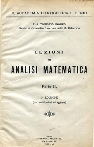 Lezioni di analisi matematica - parte II