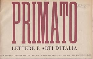 Primato. Lettere e arti d'Italia. (Collezione completa: 1940-1941-1942-1943).