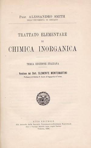 Trattato elementare di chimica inorganica