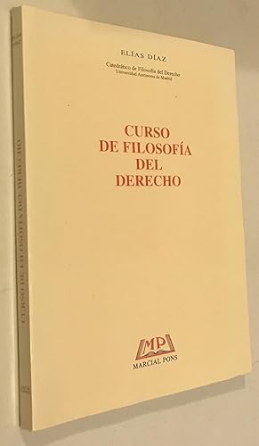 Seller image for Curso de filosofa del derecho (Spanish) Paperback for sale by Once Upon A Time