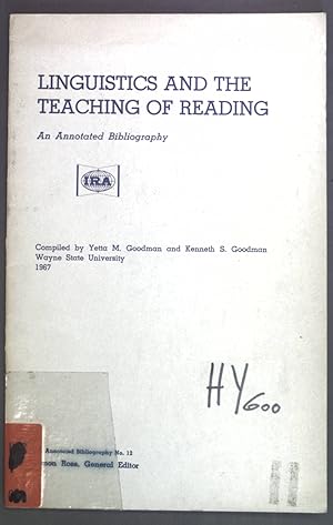 Imagen del vendedor de Linguistics and the Teaching of Reading. An Annotated Bibliography. a la venta por books4less (Versandantiquariat Petra Gros GmbH & Co. KG)