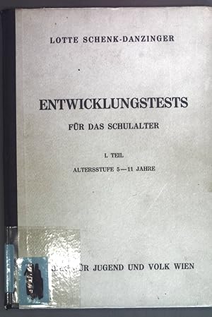 Imagen del vendedor de Entwicklungstests fr das Schulalter, I. Teil: Altersstufe 5-11 Jahre. Pdagogisch-psychologische Arbeiten Nr. 2. a la venta por books4less (Versandantiquariat Petra Gros GmbH & Co. KG)