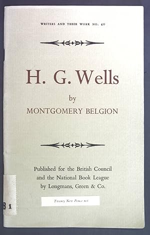 Seller image for H. G. Wells. Writers and their work No. 40. for sale by books4less (Versandantiquariat Petra Gros GmbH & Co. KG)