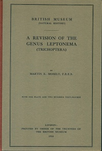 Image du vendeur pour A revision of the genus Leptonema (Trichoptera). mis en vente par Andrew Isles Natural History Books