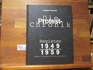 Bild des Verkäufers für Die Protest-Chronik 1949 - 1959; Bd. 4., Registerband zum Verkauf von Wimbauer Buchversand