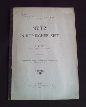 Imagen del vendedor de Metz in rmischer zeit a la venta por Librairie Ancienne Zalc