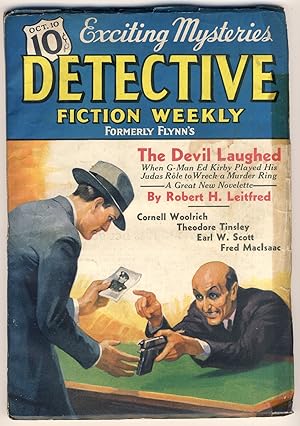 Seller image for DETECTIVE FICTION WEEKLY - October 10 1936 for sale by Gene Zombolas