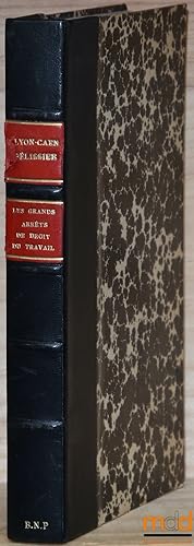 Seller image for LES GRANDS ARRTS DE DROIT DU TRAVAIL, Bibl. de droit du travail et de la Scurit sociales, t.5 for sale by La Memoire du Droit